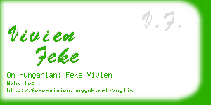 vivien feke business card